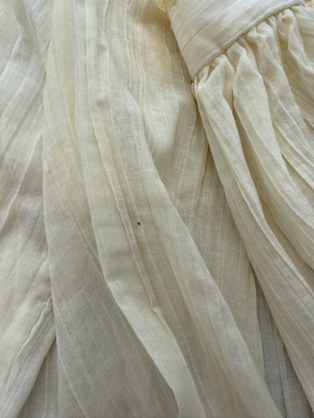 70s Gunne Sax Gauze Edwardian Lace Ruffle Blouse Victorian‎ size 11 - small - Picture 3 of 9
